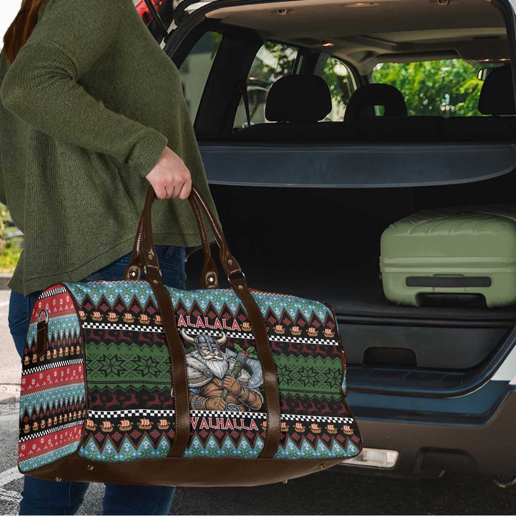 Vikings Christmas Travel Bag Warrior Santa - Wonder Print Shop