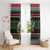 Vikings Christmas Window Curtain Warrior Santa - Wonder Print Shop