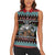 Vikings Christmas Women Sleeveless Polo Shirt Warrior Santa - Wonder Print Shop