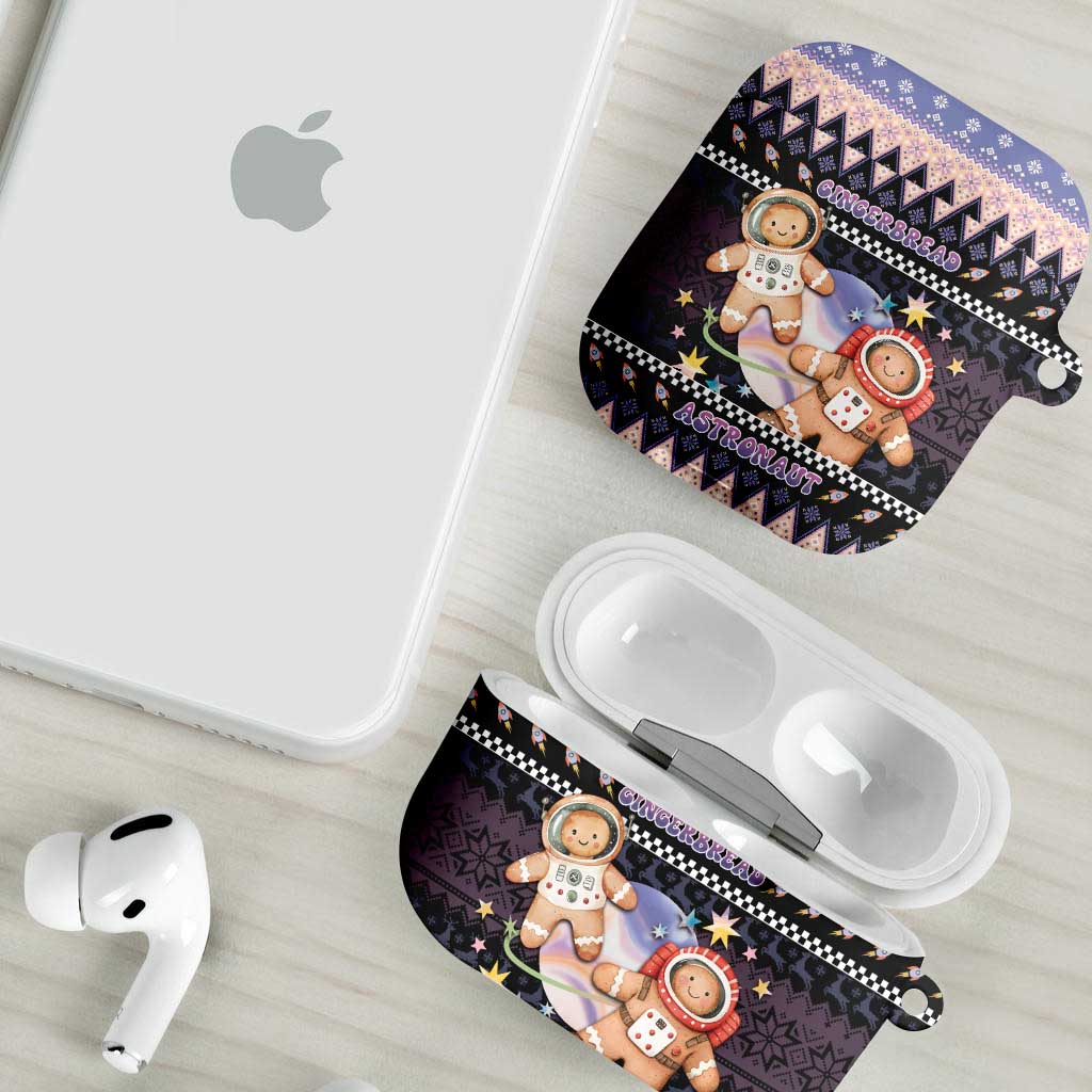 Astronaut Christmas AirPods Case Gingerbread In Space - Wonder Print Shop