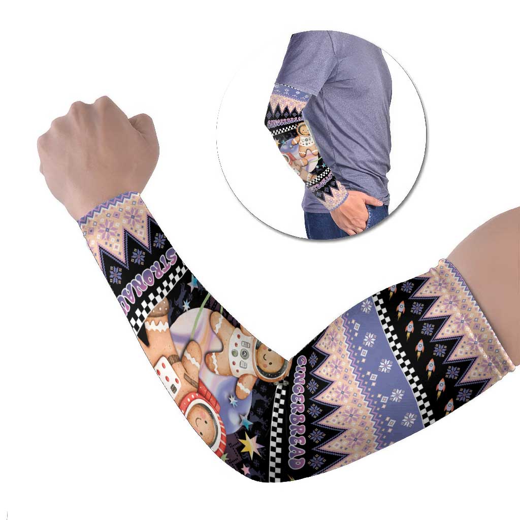 Astronaut Christmas Arm Sleeves Gingerbread In Space - Wonder Print Shop