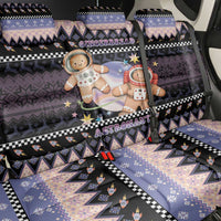 Astronaut Christmas Back Car Seat Cover Gingerbread In Space - Wonder Print Shop