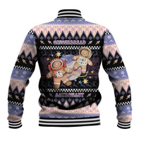 Astronaut Christmas Baseball Jacket Gingerbread In Space - Wonder Print Shop