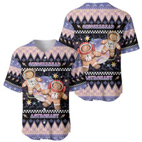 Astronaut Christmas Baseball Jersey Gingerbread In Space - Wonder Print Shop