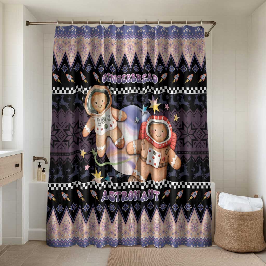Astronaut Christmas Bathroom Set Gingerbread In Space - Wonder Print Shop