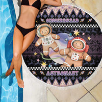 Astronaut Christmas Beach Blanket Gingerbread In Space - Wonder Print Shop
