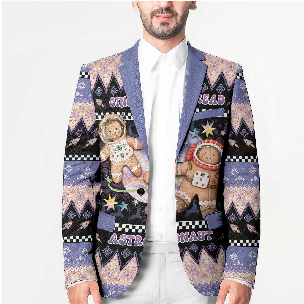 Astronaut Christmas Blazer Gingerbread In Space - Wonder Print Shop