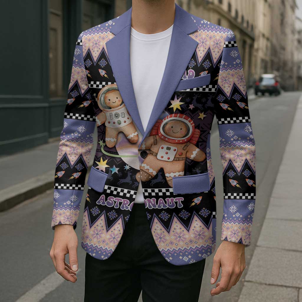 Astronaut Christmas Blazer Gingerbread In Space - Wonder Print Shop