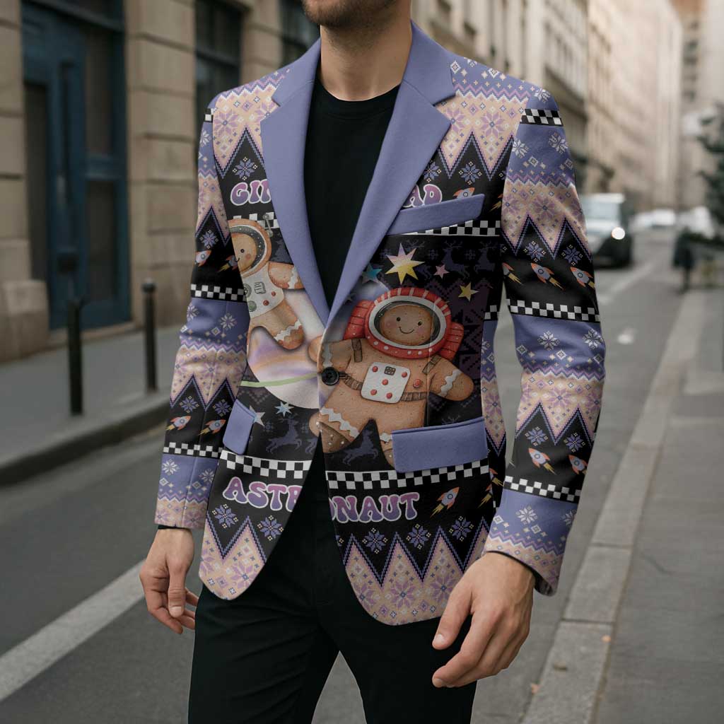 Astronaut Christmas Blazer Gingerbread In Space - Wonder Print Shop