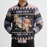 Astronaut Christmas Bomber Puffer Jacket Gingerbread In Space - Wonder Print Shop