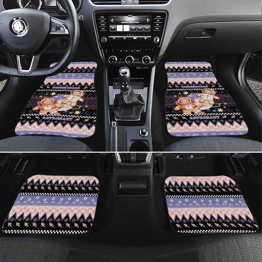Astronaut Christmas Car Mats Gingerbread In Space - Wonder Print Shop