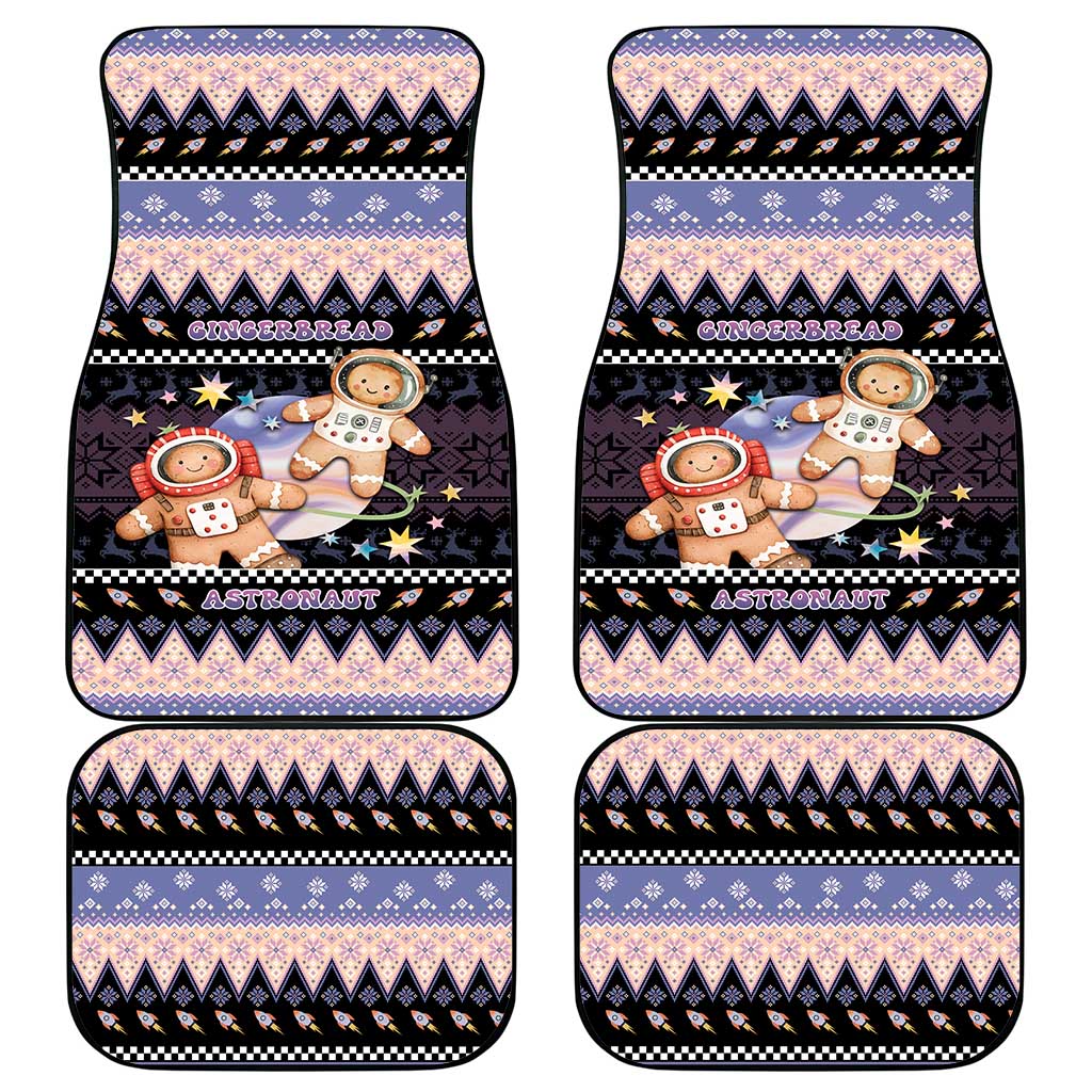 Astronaut Christmas Car Mats Gingerbread In Space - Wonder Print Shop