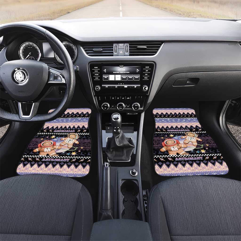 Astronaut Christmas Car Mats Gingerbread In Space - Wonder Print Shop