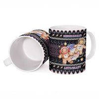 Astronaut Christmas Ceramic Mug Gingerbread In Space - Wonder Print Shop