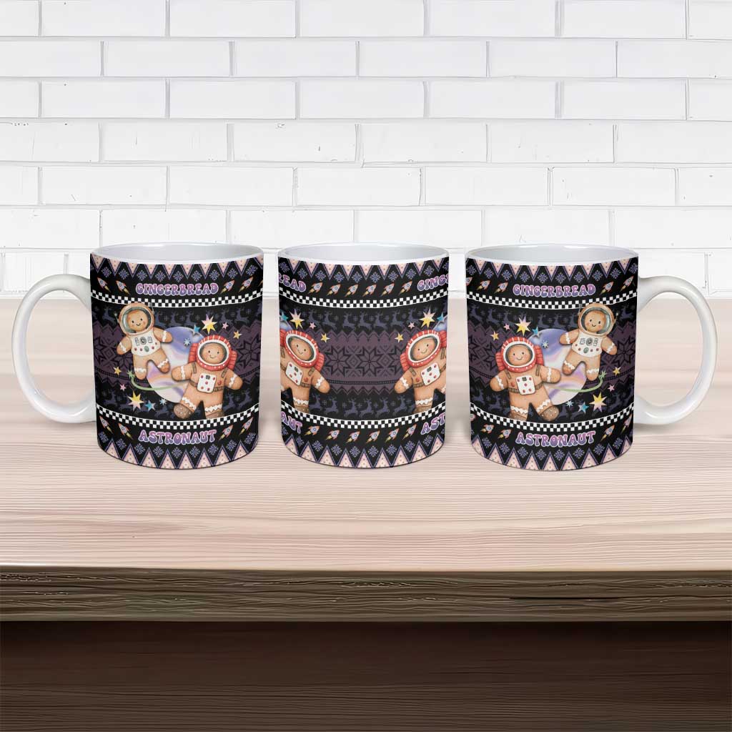 Astronaut Christmas Ceramic Mug Gingerbread In Space - Wonder Print Shop