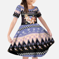 Astronaut Christmas Family Matching Mermaid Dress and Hawaiian Shirt Gingerbread In Space - Wonder Print Shop