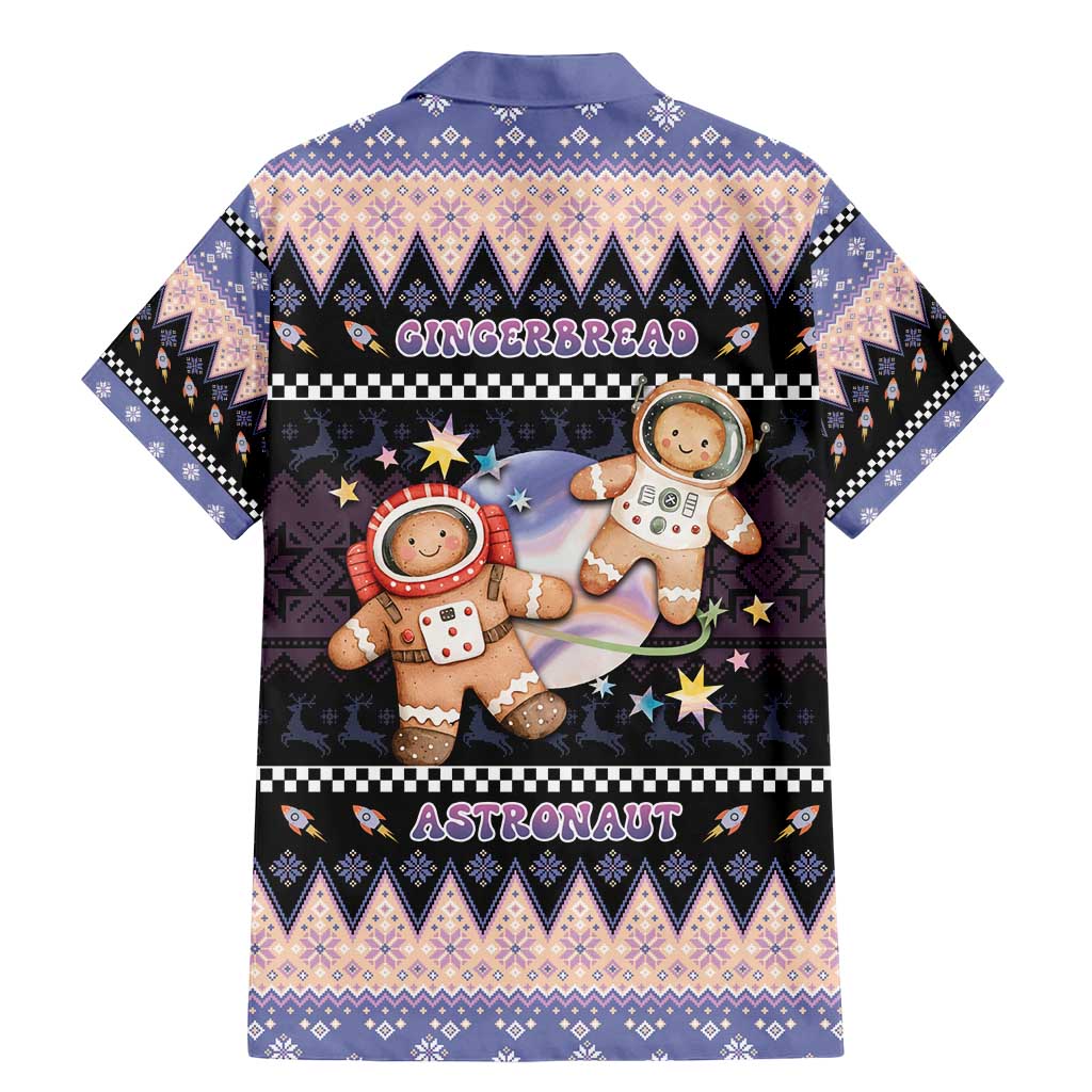 Astronaut Christmas Family Matching Mermaid Dress and Hawaiian Shirt Gingerbread In Space - Wonder Print Shop