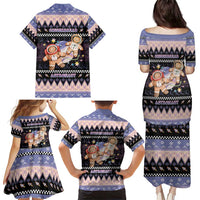Astronaut Christmas Family Matching Puletasi and Hawaiian Shirt Gingerbread In Space - Wonder Print Shop
