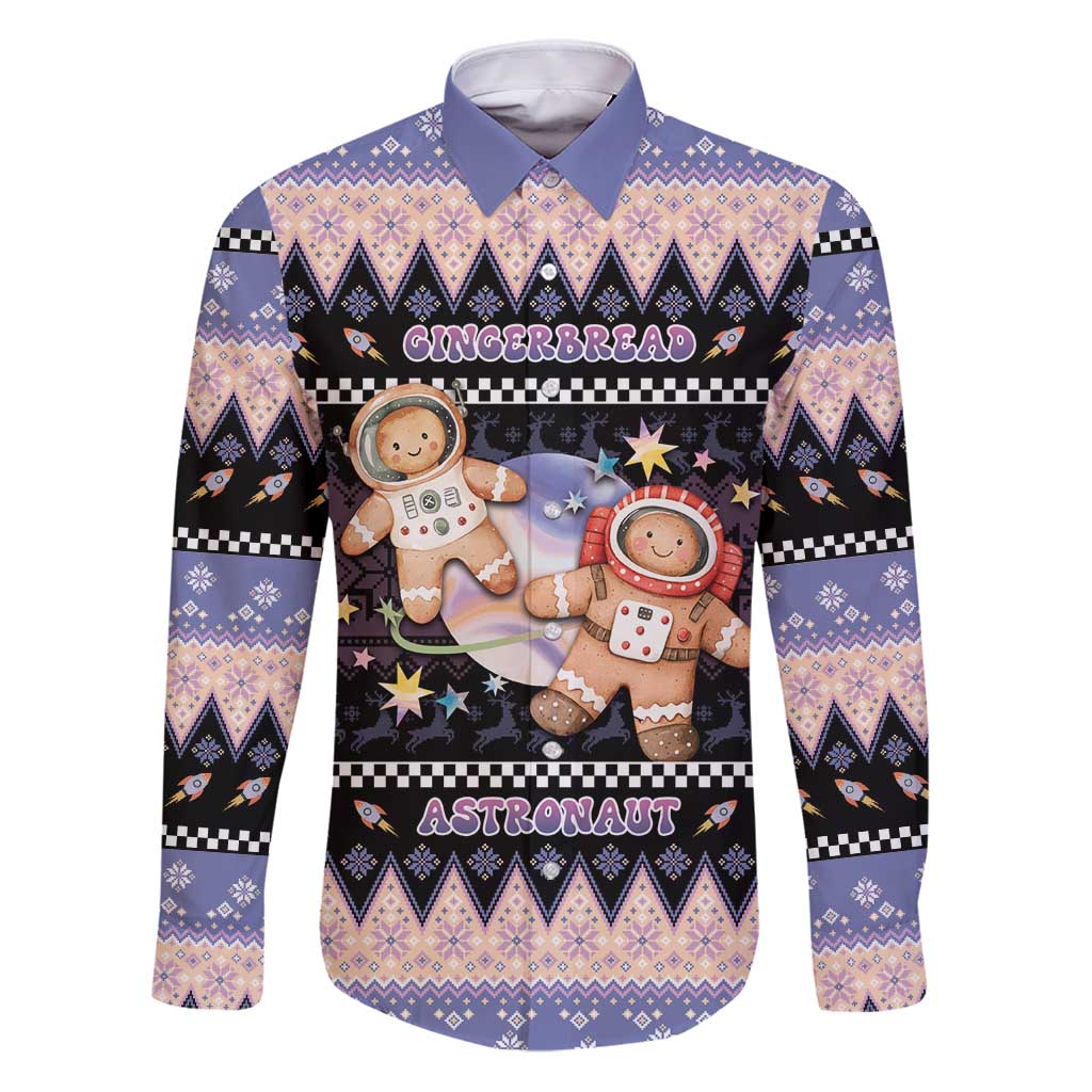 Astronaut Christmas Family Matching Puletasi and Hawaiian Shirt Gingerbread In Space - Wonder Print Shop