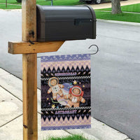 Astronaut Christmas Garden Flag Gingerbread In Space - Wonder Print Shop