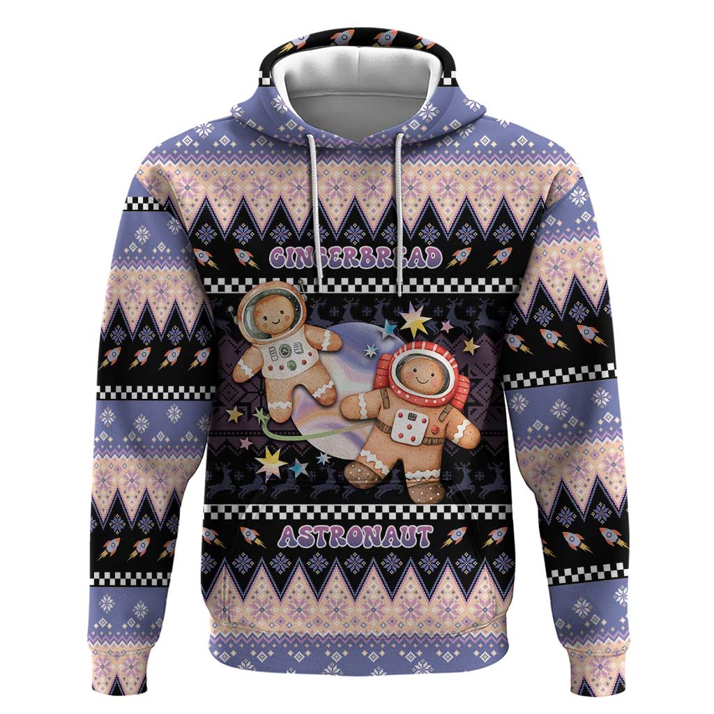 Astronaut Christmas Hoodie Gingerbread In Space - Wonder Print Shop