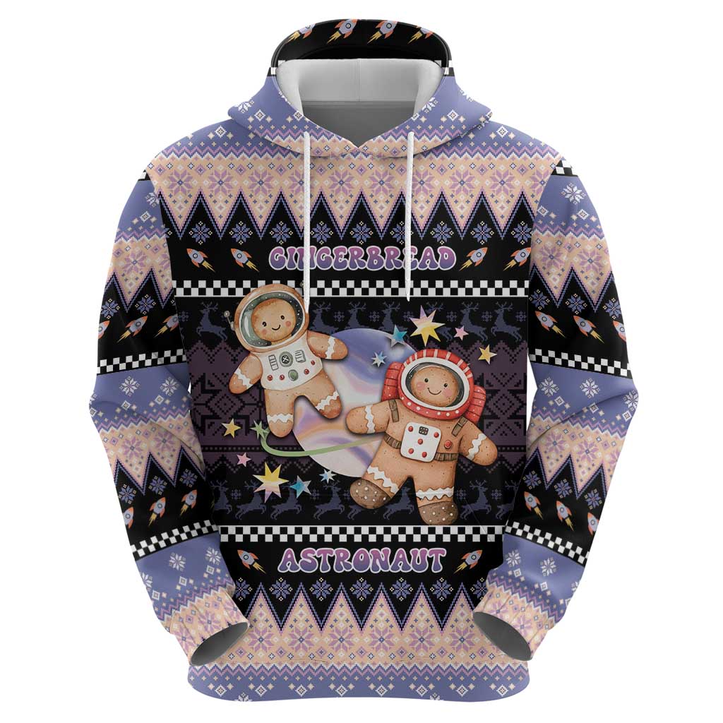 Astronaut Christmas Hoodie Gingerbread In Space - Wonder Print Shop