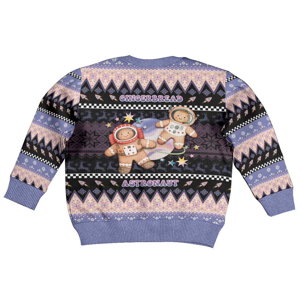 Astronaut Christmas Kid Ugly Christmas Sweater Gingerbread In Space - Wonder Print Shop