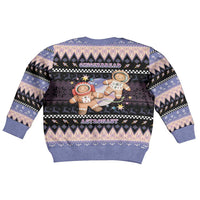 Astronaut Christmas Kid Ugly Christmas Sweater Gingerbread In Space - Wonder Print Shop