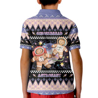 Astronaut Christmas Kid Polo Shirt Gingerbread In Space - Wonder Print Shop