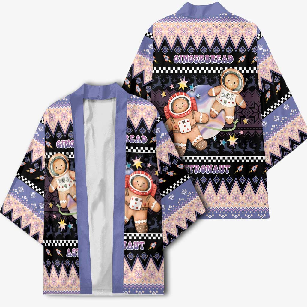 Astronaut Christmas Kimono Gingerbread In Space - Wonder Print Shop