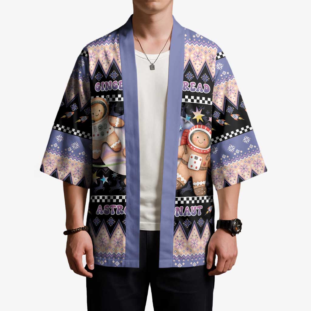 Astronaut Christmas Kimono Gingerbread In Space - Wonder Print Shop