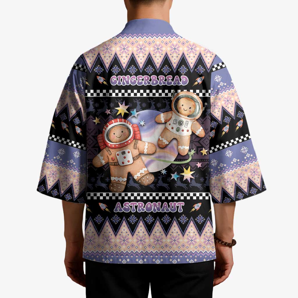 Astronaut Christmas Kimono Gingerbread In Space - Wonder Print Shop