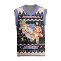 Astronaut Christmas Knitted V-Neck Vest Gingerbread In Space - Wonder Print Shop