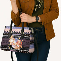 Astronaut Christmas Leather Bag Gingerbread In Space - Wonder Print Shop