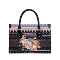 Astronaut Christmas Leather Bag Gingerbread In Space - Wonder Print Shop