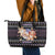 Astronaut Christmas Leather Tote Bag Gingerbread In Space - Wonder Print Shop