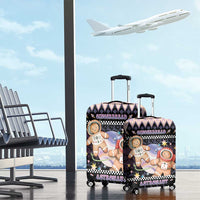 Astronaut Christmas Luggage Cover Gingerbread In Space - Wonder Print Shop