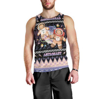 Astronaut Christmas Men Tank Top Gingerbread In Space - Wonder Print Shop