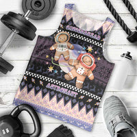 Astronaut Christmas Men Tank Top Gingerbread In Space - Wonder Print Shop