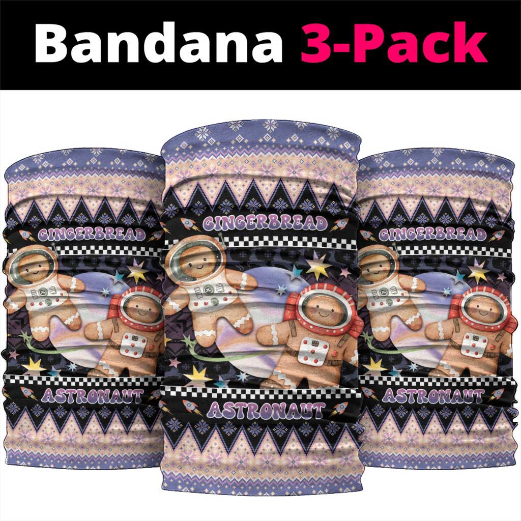 Astronaut Christmas Neck Gaiter Gingerbread In Space - Wonder Print Shop