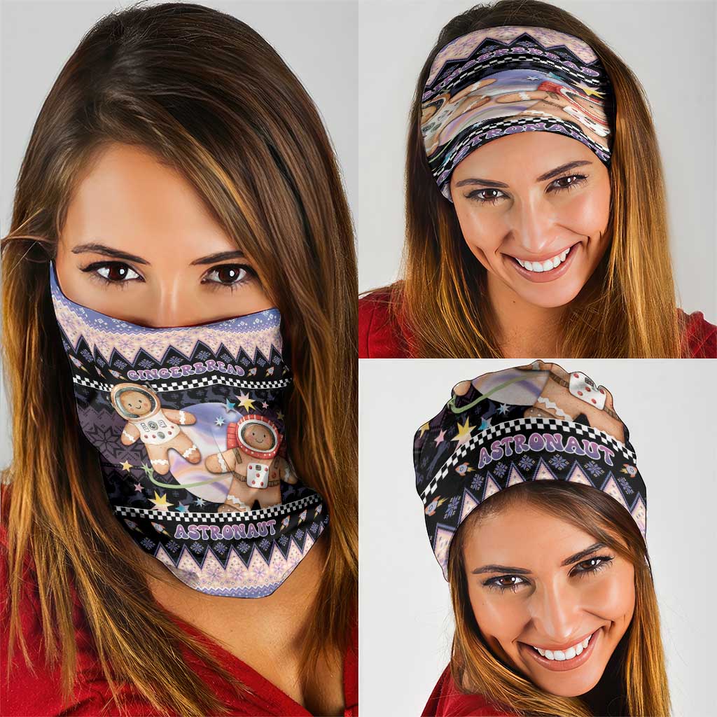 Astronaut Christmas Neck Gaiter Gingerbread In Space - Wonder Print Shop