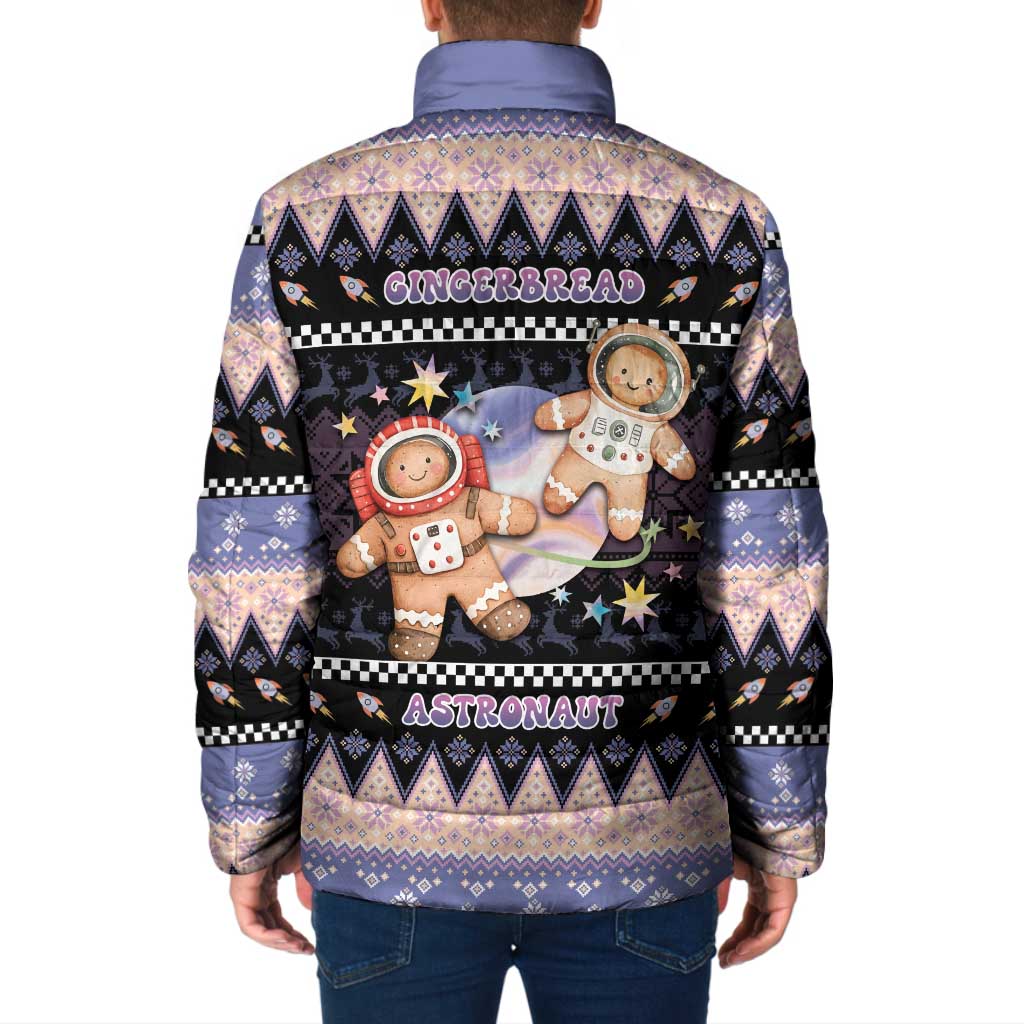 Astronaut Christmas Padded Jacket Gingerbread In Space - Wonder Print Shop