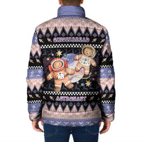 Astronaut Christmas Padded Jacket Gingerbread In Space - Wonder Print Shop