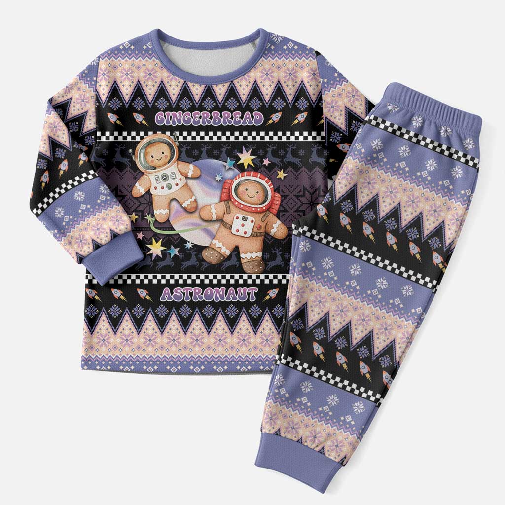 Astronaut Christmas Pajama Set Gingerbread In Space - Wonder Print Shop