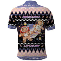 Astronaut Christmas Polo Shirt Gingerbread In Space - Wonder Print Shop
