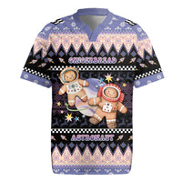 Astronaut Christmas Rugby Jersey Gingerbread In Space - Wonder Print Shop