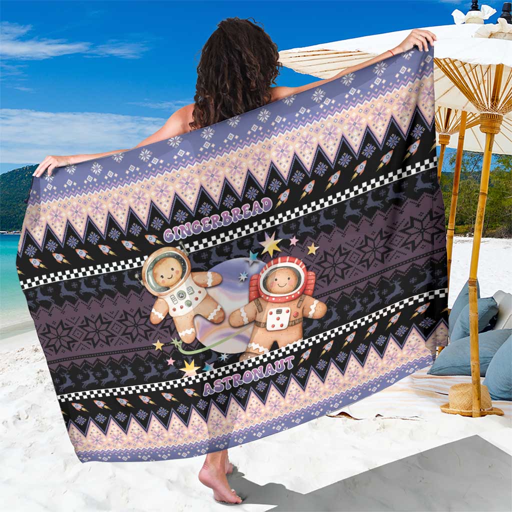 Astronaut Christmas Sarong Gingerbread In Space - Wonder Print Shop