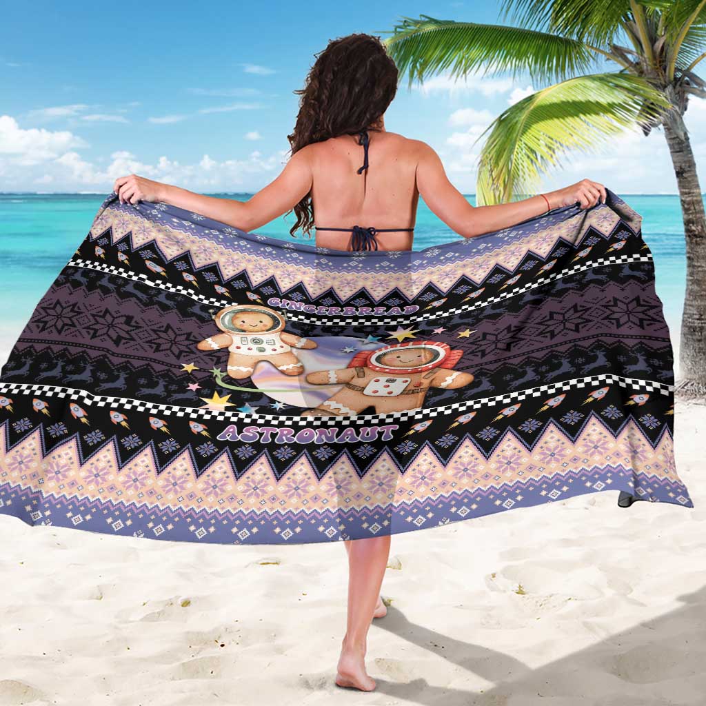 Astronaut Christmas Sarong Gingerbread In Space - Wonder Print Shop