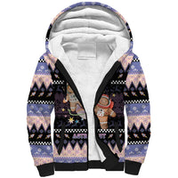 Astronaut Christmas Sherpa Hoodie Gingerbread In Space - Wonder Print Shop