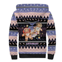Astronaut Christmas Sherpa Hoodie Gingerbread In Space - Wonder Print Shop